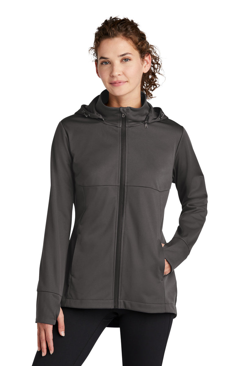 Load image into Gallery viewer, Sport-Tek Women&#39;s Hooded Soft Shell Jacket LST980

