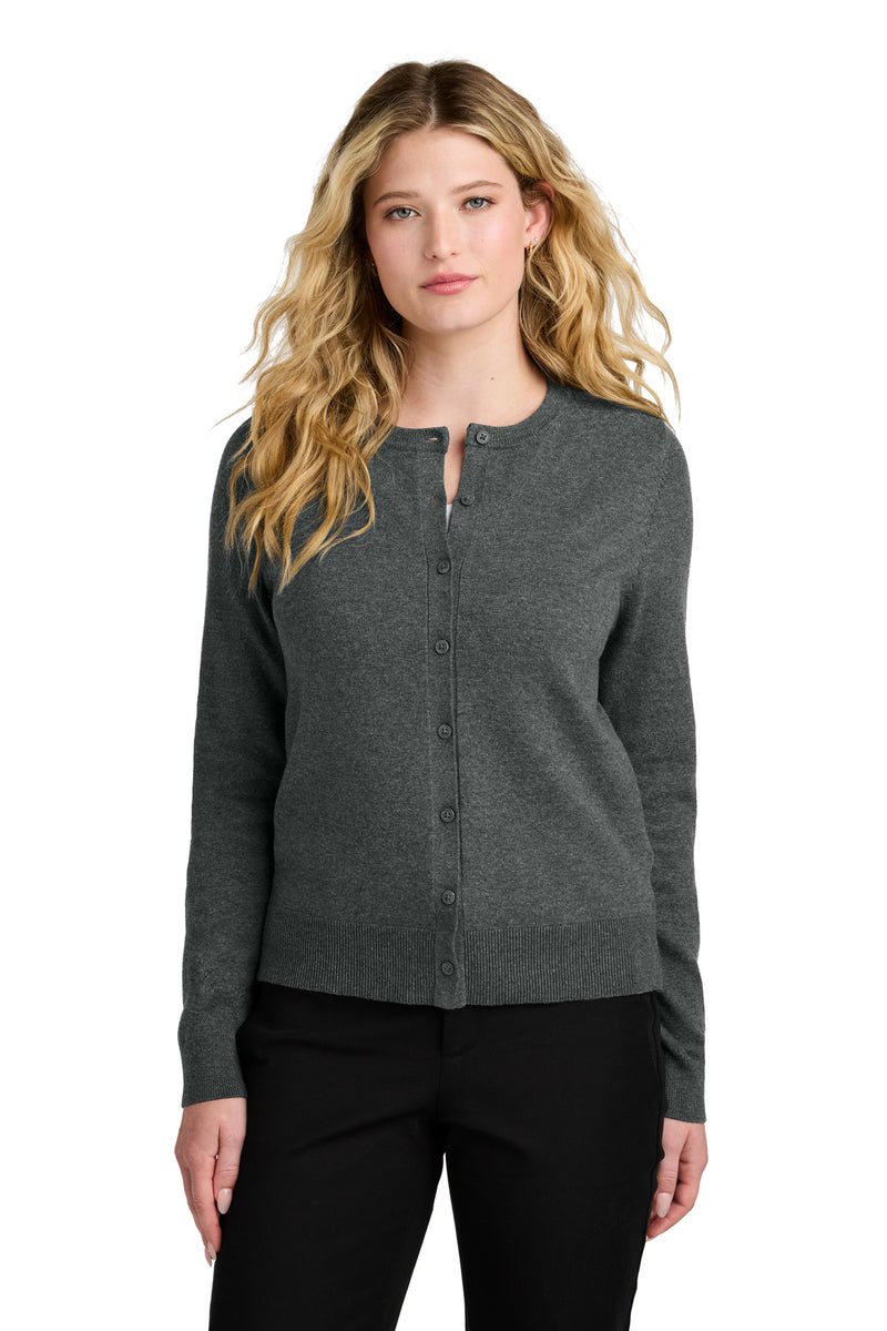 Load image into Gallery viewer, Port Authority Women&#39;s Easy Care Crewneck Cardigan Sweater LSW2870
