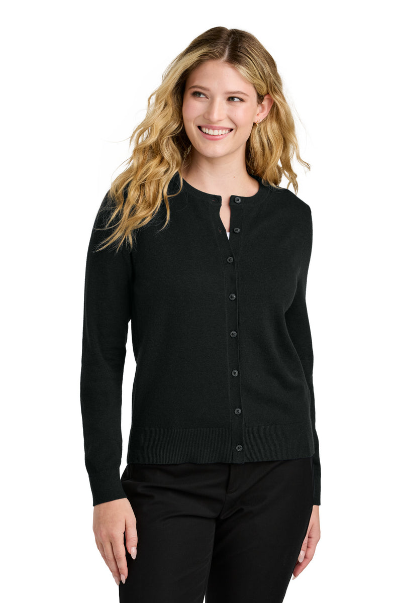 Load image into Gallery viewer, Port Authority Women&#39;s Easy Care Crewneck Cardigan Sweater LSW2870
