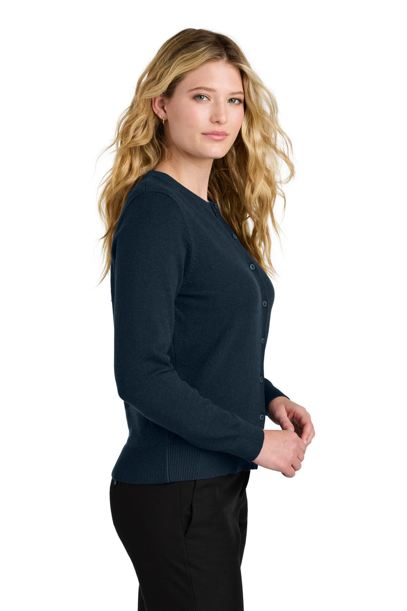 Load image into Gallery viewer, Port Authority Women&#39;s Easy Care Crewneck Cardigan Sweater LSW2870
