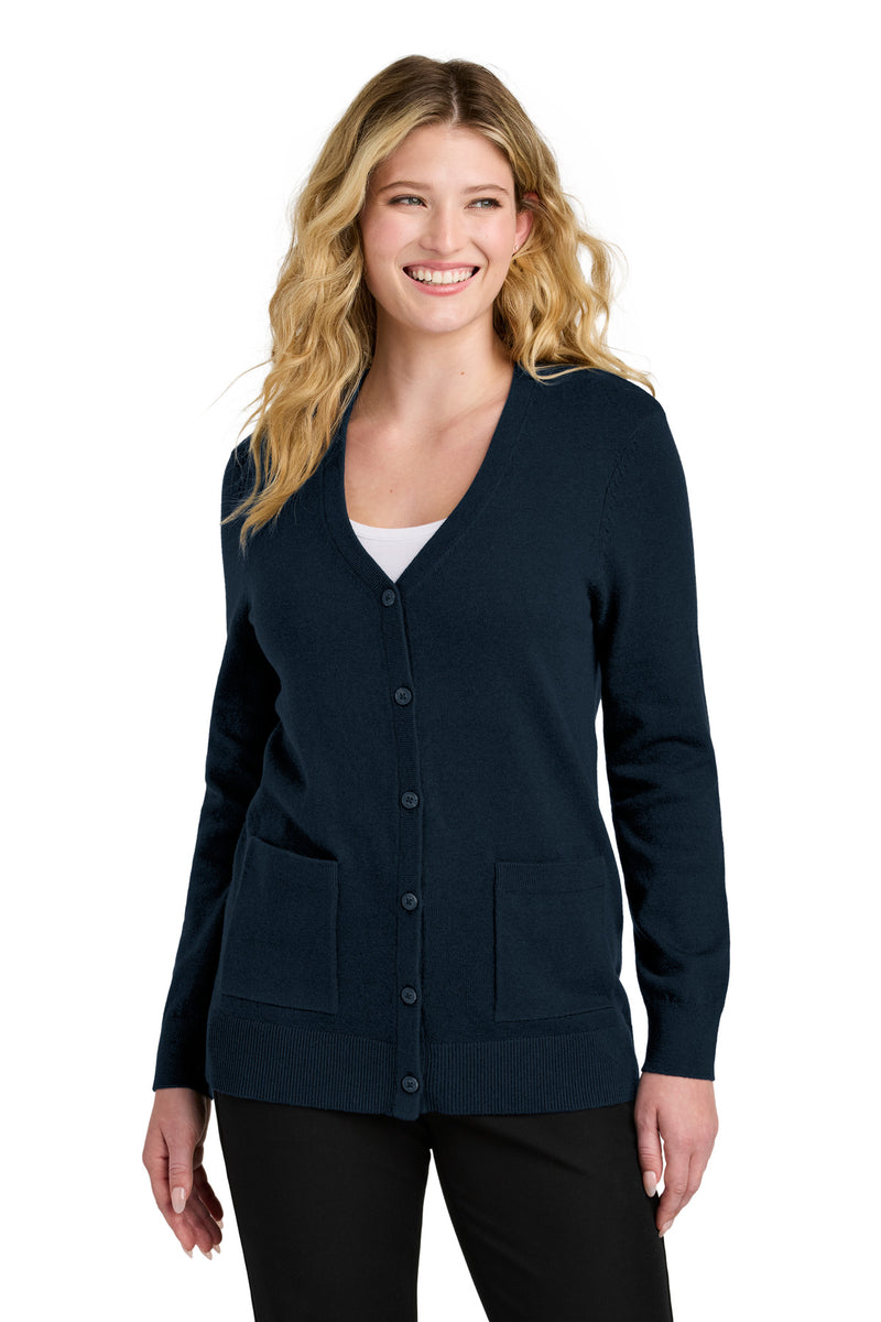 Load image into Gallery viewer, Port Authority Women&#39;s Easy Care Button-Up Cardigan Sweater LSW4150
