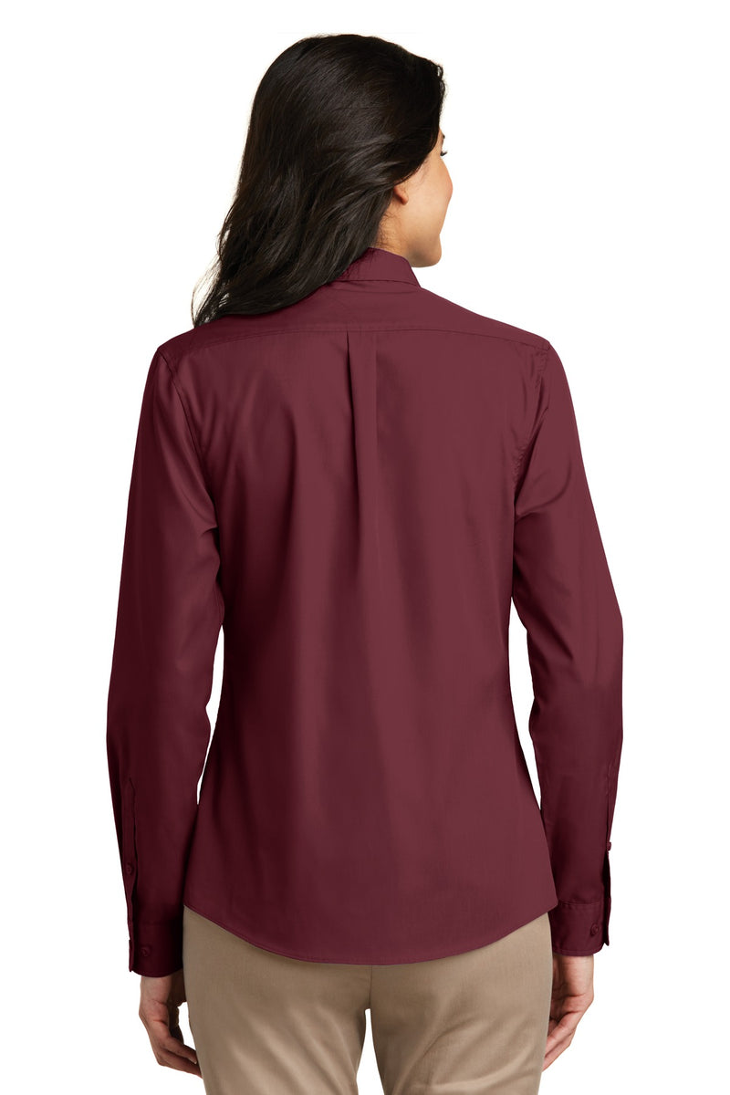Load image into Gallery viewer, Port Authority Women&#39;s Long Sleeve Carefree Poplin Shirt. LW100
