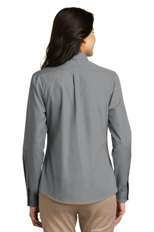 Port Authority Women's Long Sleeve Carefree Poplin Shirt. LW100