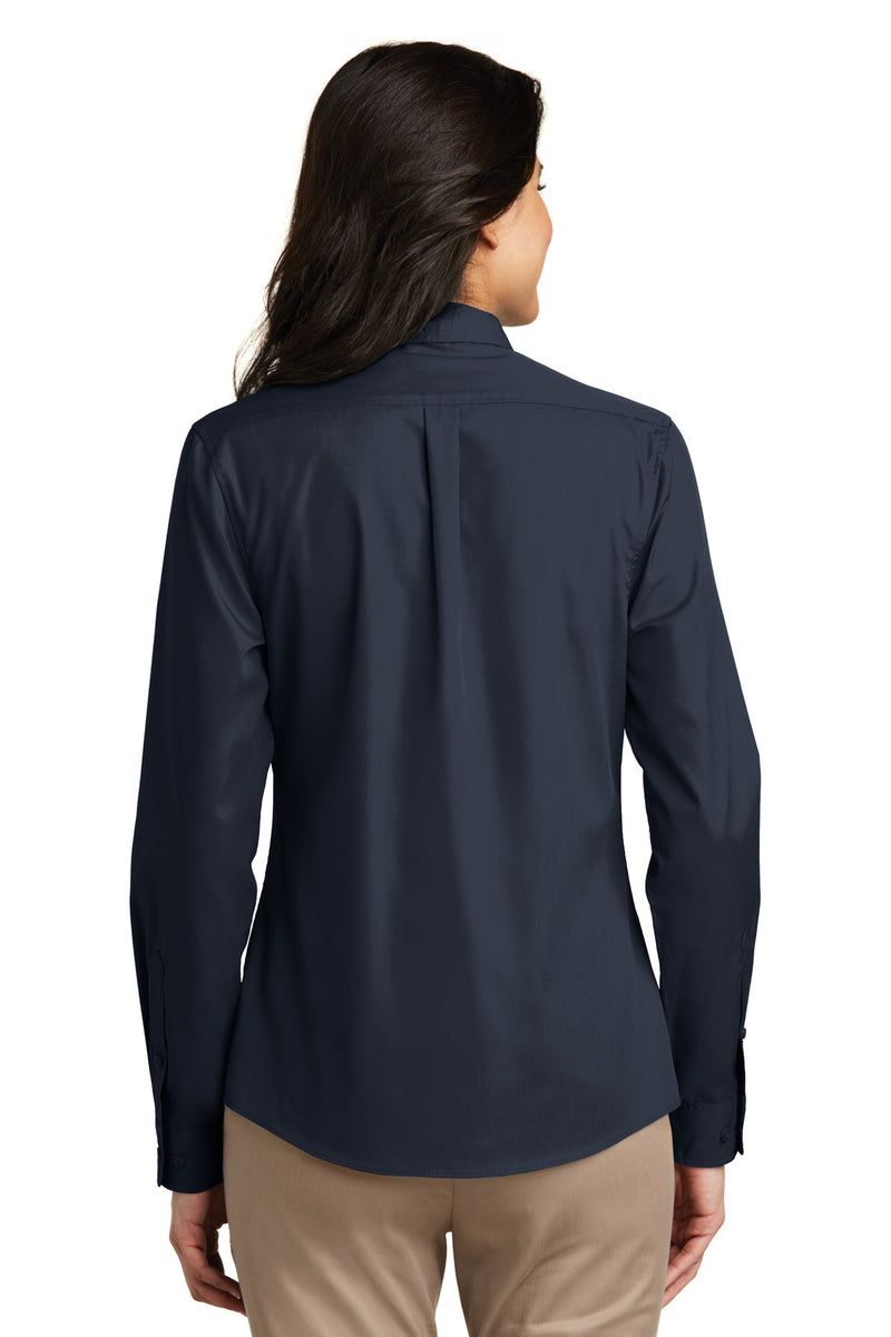 Load image into Gallery viewer, Port Authority Women&#39;s Long Sleeve Carefree Poplin Shirt. LW100
