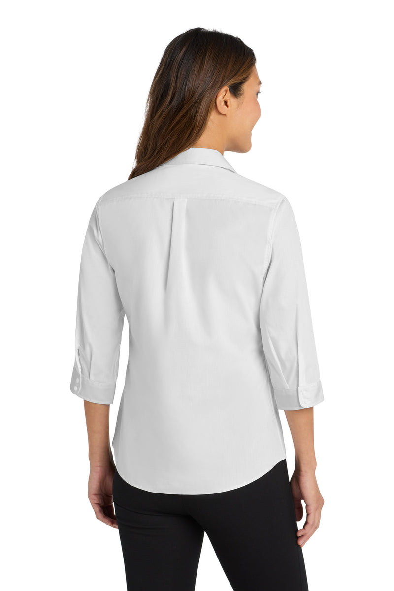Load image into Gallery viewer, Port Authority Women&#39;s 3/4-Sleeve Carefree Poplin Shirt. LW102
