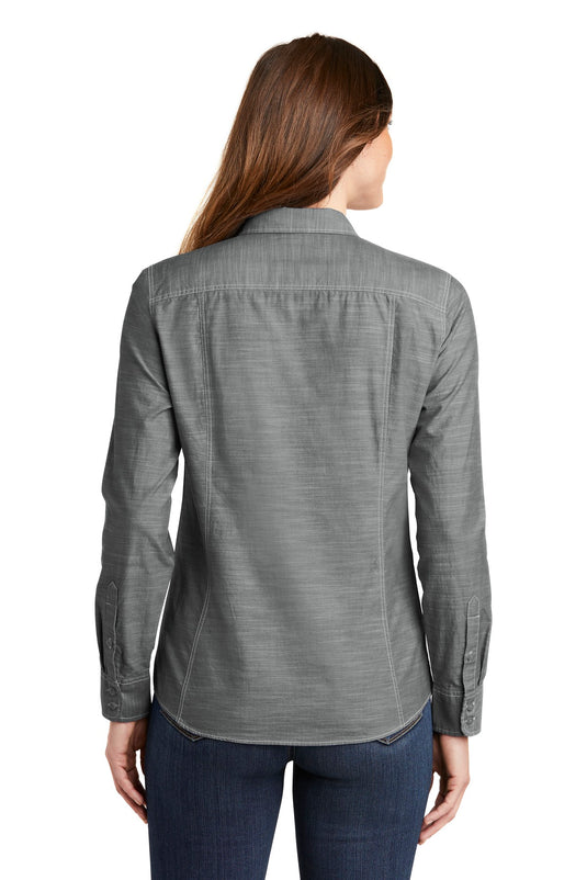 Port Authority Women's Slub Chambray Shirt. LW380