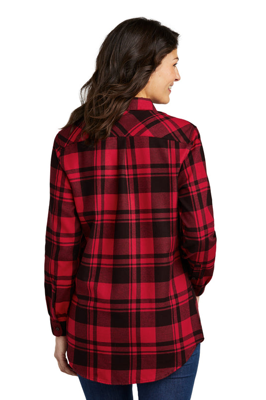 Port Authority Women's Plaid Flannel Tunic . LW668