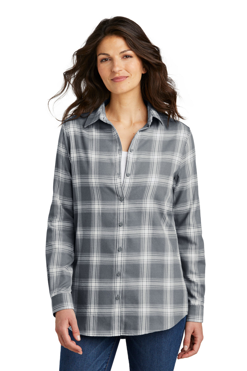 Load image into Gallery viewer, Port Authority Women&#39;s Plaid Flannel Tunic . LW668
