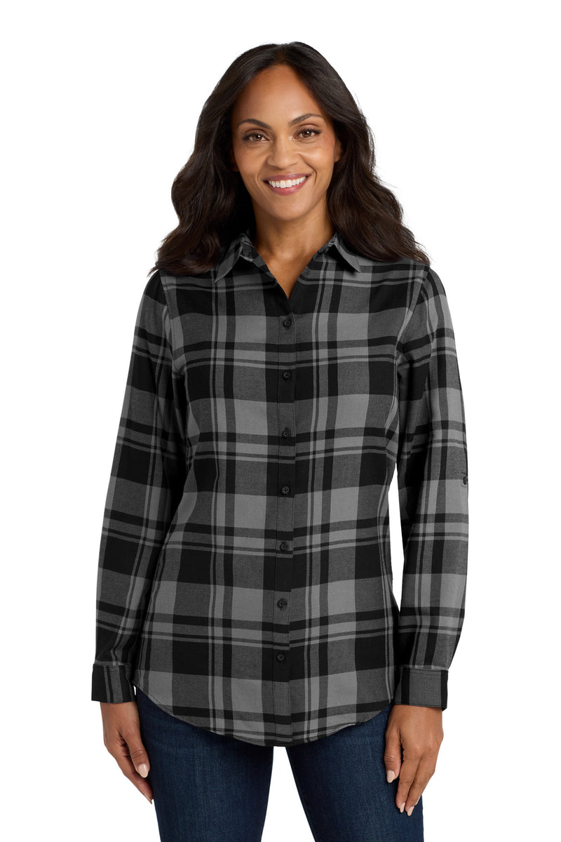 Load image into Gallery viewer, Port Authority Women&#39;s Plaid Flannel Tunic . LW668
