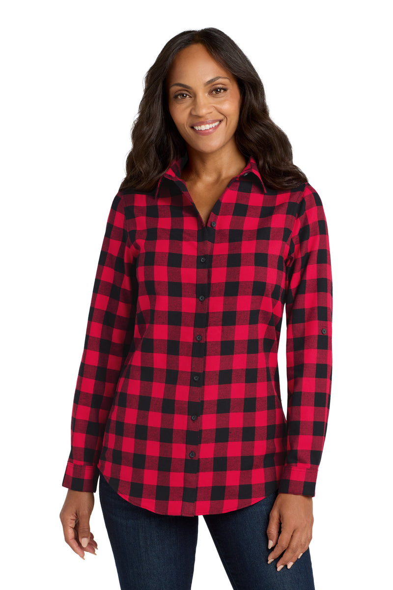 Load image into Gallery viewer, Port Authority Women&#39;s Plaid Flannel Tunic . LW668
