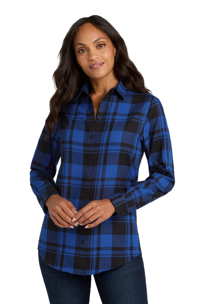 Load image into Gallery viewer, Port Authority Women&#39;s Plaid Flannel Tunic . LW668
