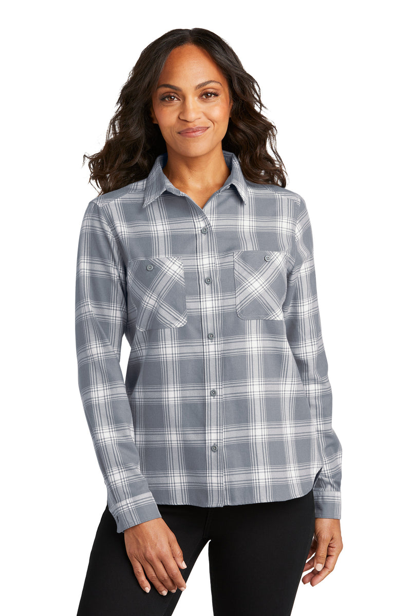 Load image into Gallery viewer, Port Authority Women&#39;s Plaid Flannel Shirt LW669

