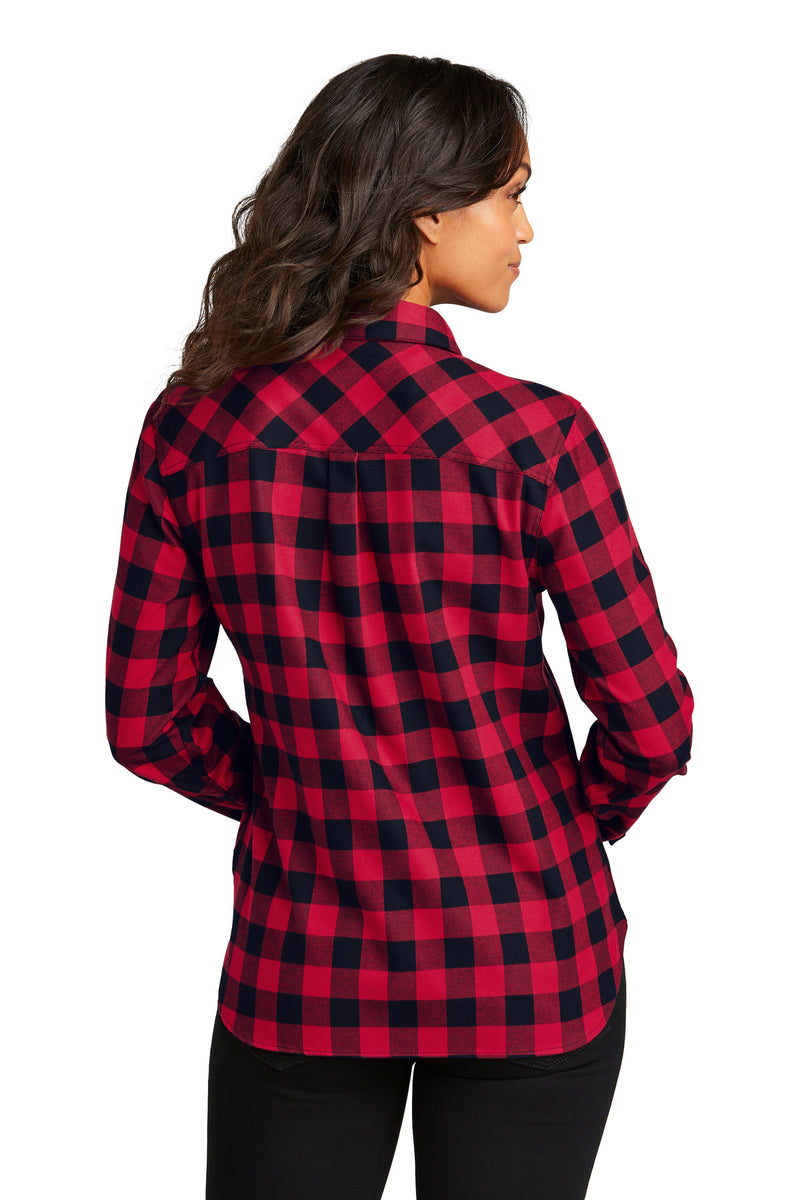 Load image into Gallery viewer, Port Authority Women&#39;s Plaid Flannel Shirt LW669
