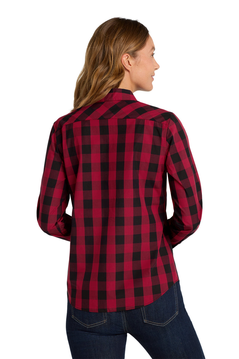 Load image into Gallery viewer, Port Authority Women&#39;s Everyday Plaid Shirt. LW670
