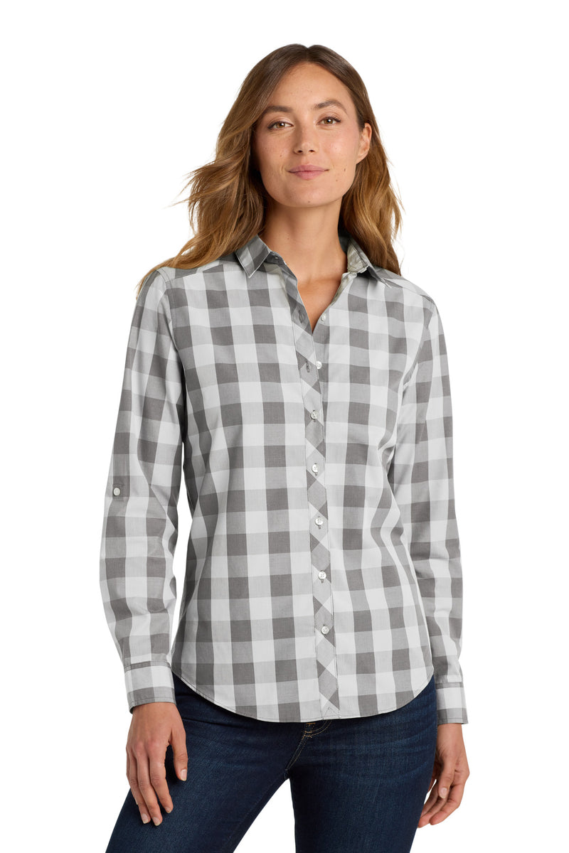 Load image into Gallery viewer, Port Authority Women&#39;s Everyday Plaid Shirt. LW670
