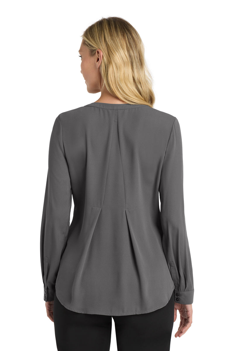 Load image into Gallery viewer, Port Authority Women&#39;s Long Sleeve Button-Front Blouse. LW700
