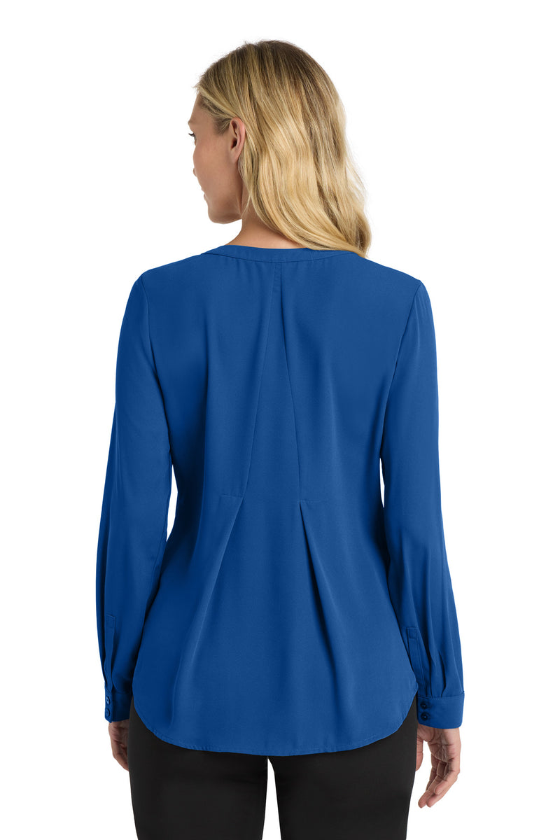 Load image into Gallery viewer, Port Authority Women&#39;s Long Sleeve Button-Front Blouse. LW700
