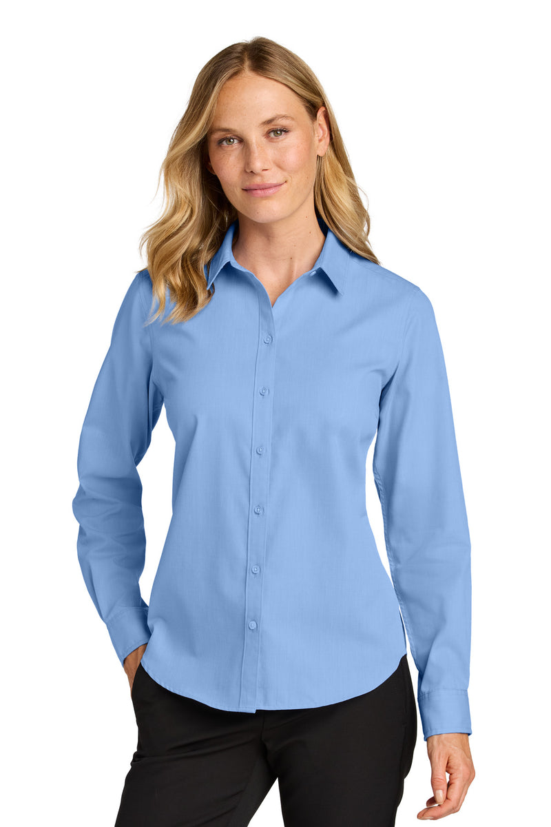 Load image into Gallery viewer, Port Authority Women&#39;s Long Sleeve Nailhead Easy Care Shirt LW816

