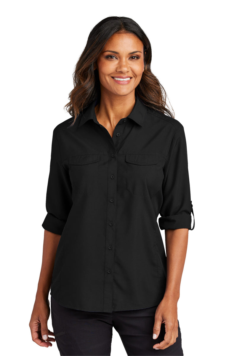 Load image into Gallery viewer, Port Authority Women&#39;s Long Sleeve UV Daybreak Shirt LW960
