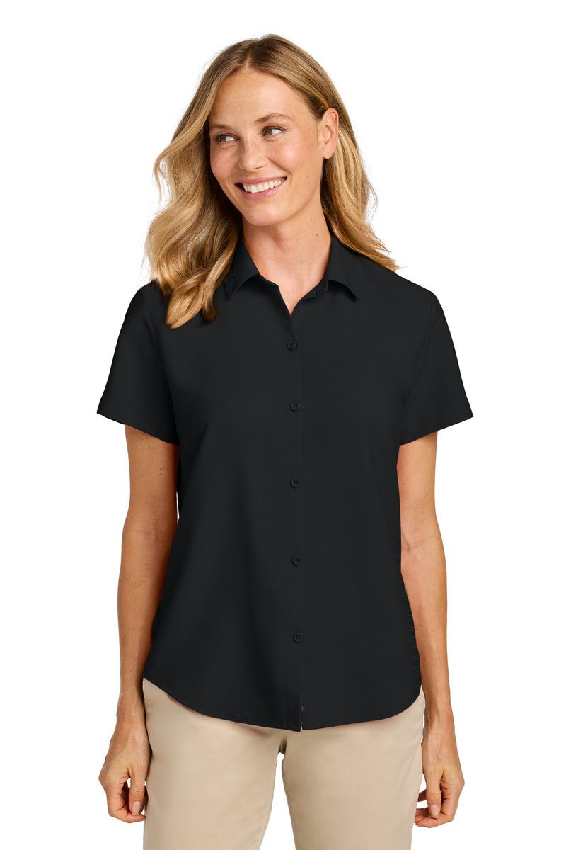Load image into Gallery viewer, Port Authority Women&#39;s Short Sleeve UV Dockside Shirt LW963
