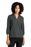 Mercer+Mettle MM2011 | Blouse | Women's Stretch Crepe 3/4-Sleeve