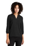 Mercer+Mettle MM2011 | Blouse | Women's Stretch Crepe 3/4-Sleeve