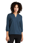 Mercer+Mettle MM2011 | Blouse | Women's Stretch Crepe 3/4-Sleeve