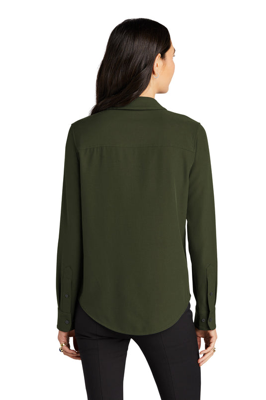 Mercer+Mettle Women's Stretch Crepe Long Sleeve Camp MM2013