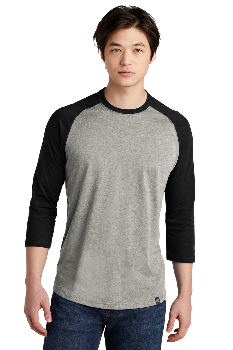 Load image into Gallery viewer, New Era  Heritage Blend 3/4-Sleeve Baseball Raglan Tee. NEA104
