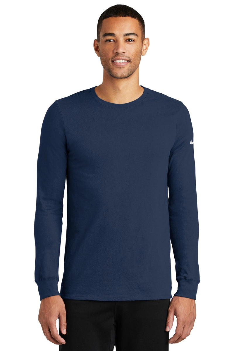 Load image into Gallery viewer, Nike Dri-FIT Cotton/Poly Long Sleeve Tee. NKBQ5230
