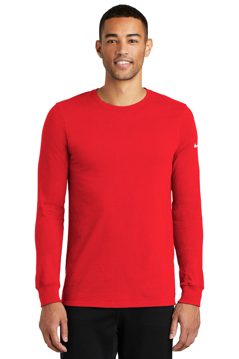 Load image into Gallery viewer, Nike Dri-FIT Cotton/Poly Long Sleeve Tee. NKBQ5230

