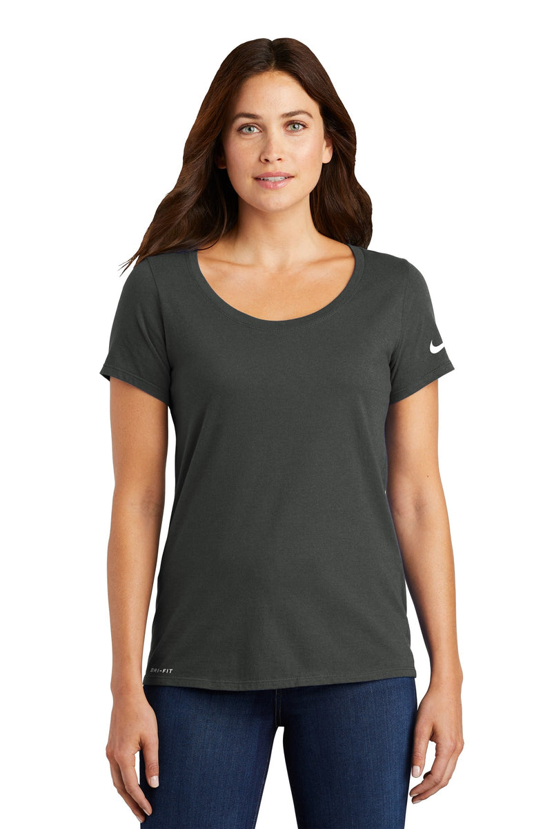 Load image into Gallery viewer, Nike Women&#39;s Dri-FIT Cotton/Poly Scoop Neck Tee. NKBQ5234
