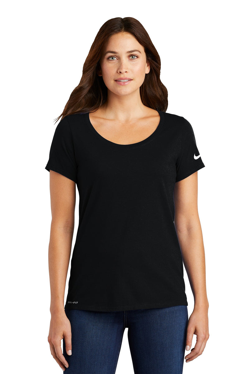 Load image into Gallery viewer, Nike Women&#39;s Dri-FIT Cotton/Poly Scoop Neck Tee. NKBQ5234
