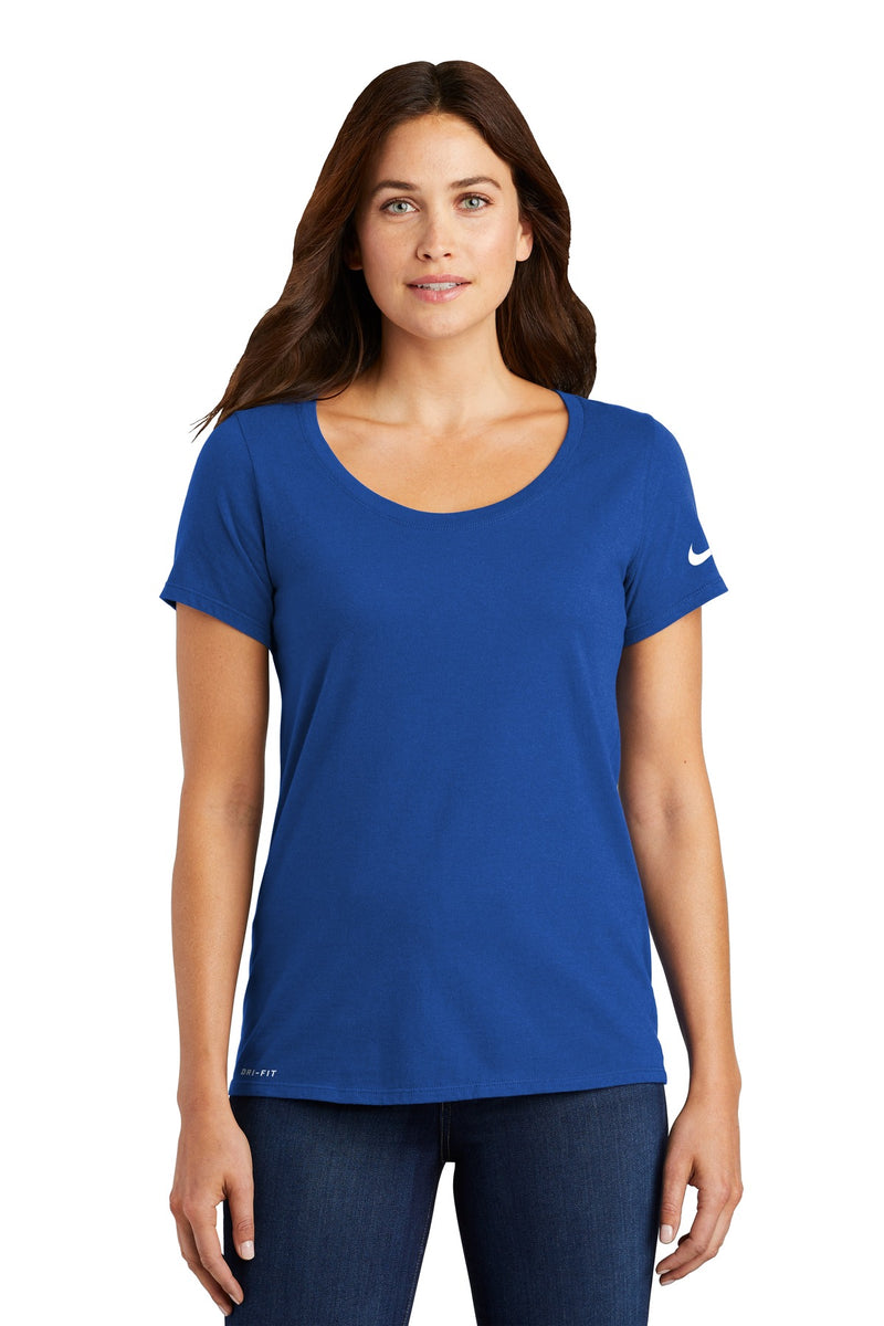 Load image into Gallery viewer, Nike Women&#39;s Dri-FIT Cotton/Poly Scoop Neck Tee. NKBQ5234
