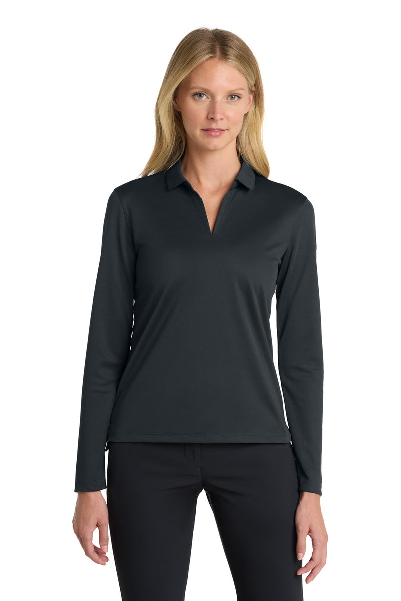 Load image into Gallery viewer, Nike Women&#39;s Dri-FIT Micro Pique 2.0 Long Sleeve Polo NKDC2105
