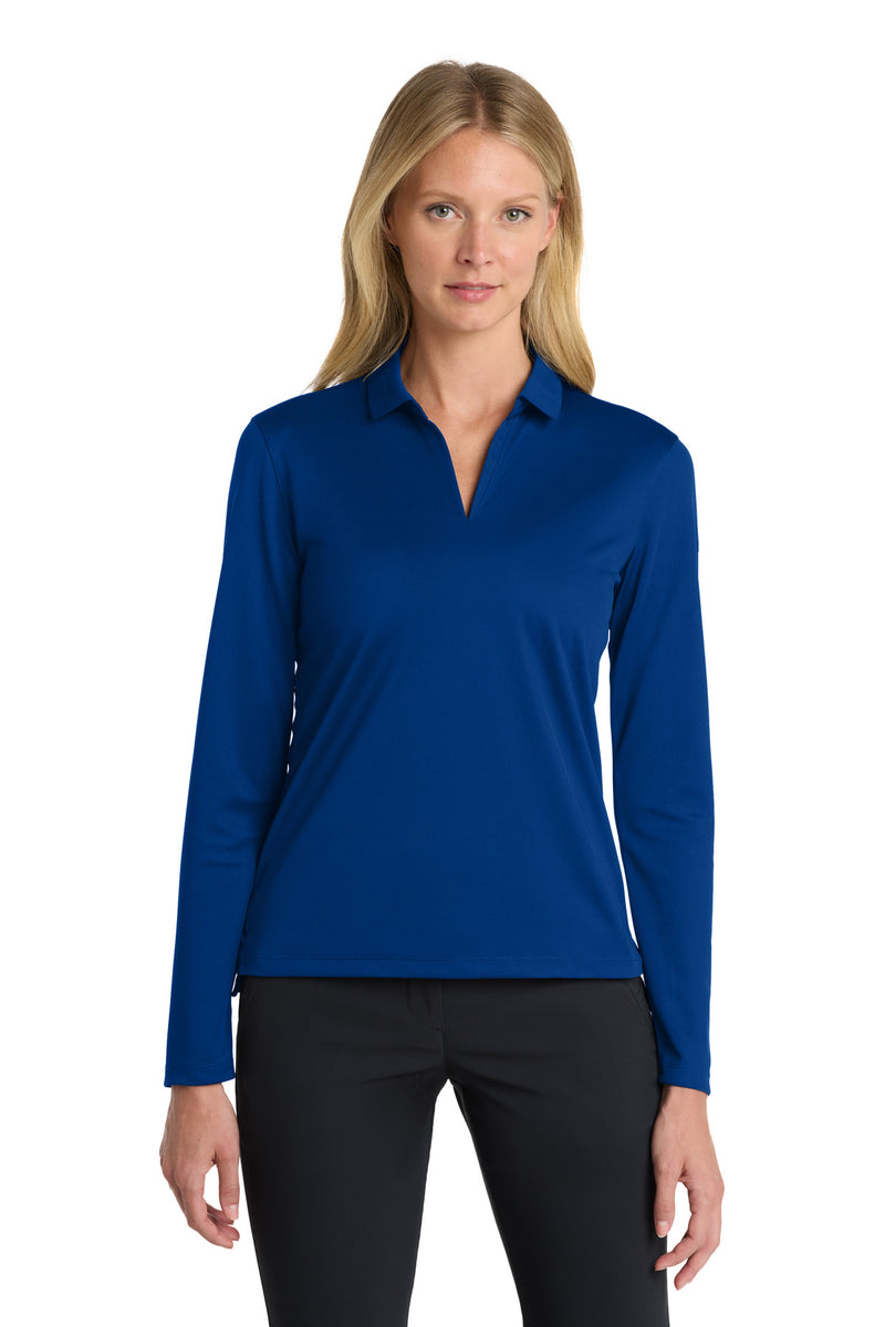 Load image into Gallery viewer, Nike Women&#39;s Dri-FIT Micro Pique 2.0 Long Sleeve Polo NKDC2105
