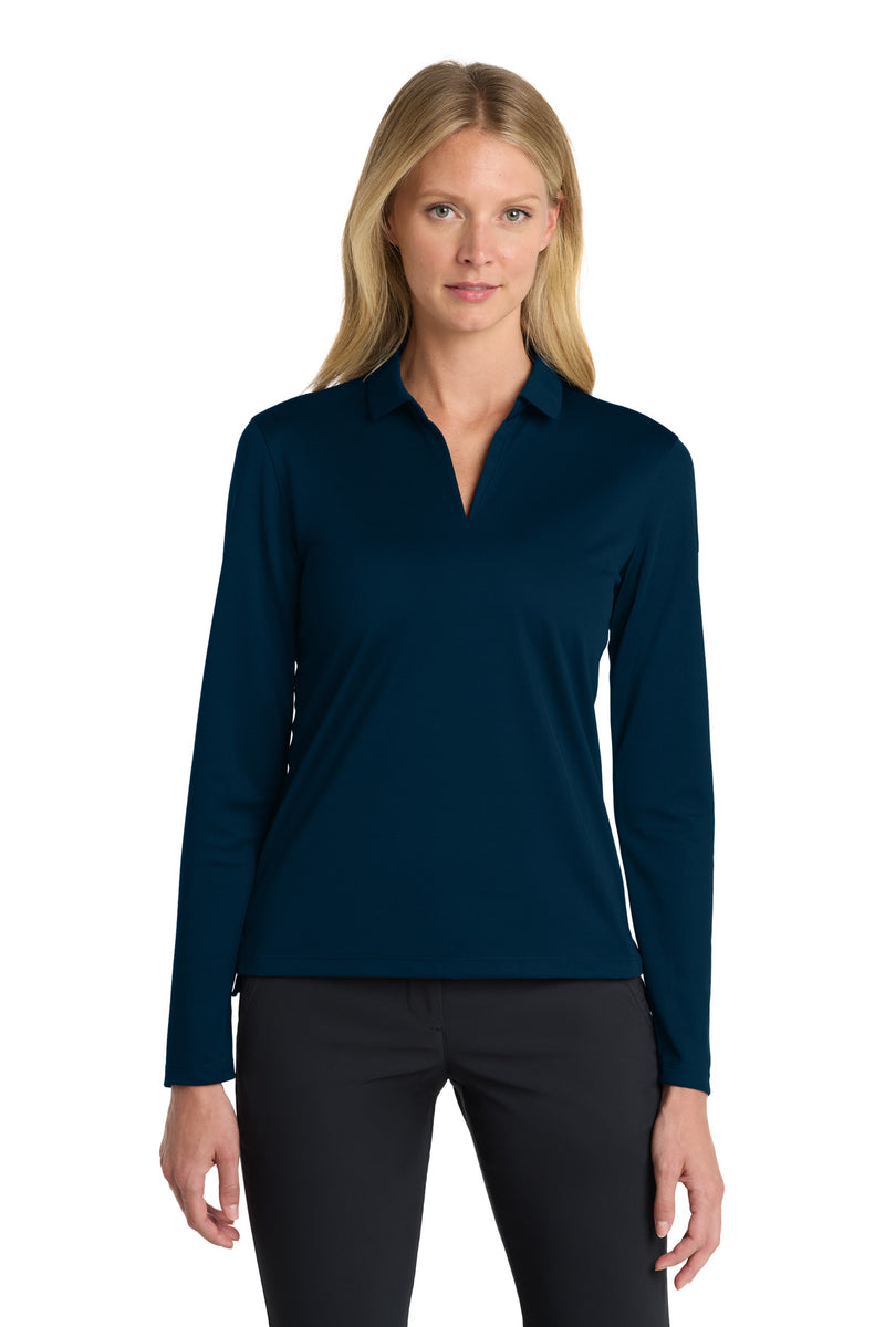 Load image into Gallery viewer, Nike Women&#39;s Dri-FIT Micro Pique 2.0 Long Sleeve Polo NKDC2105
