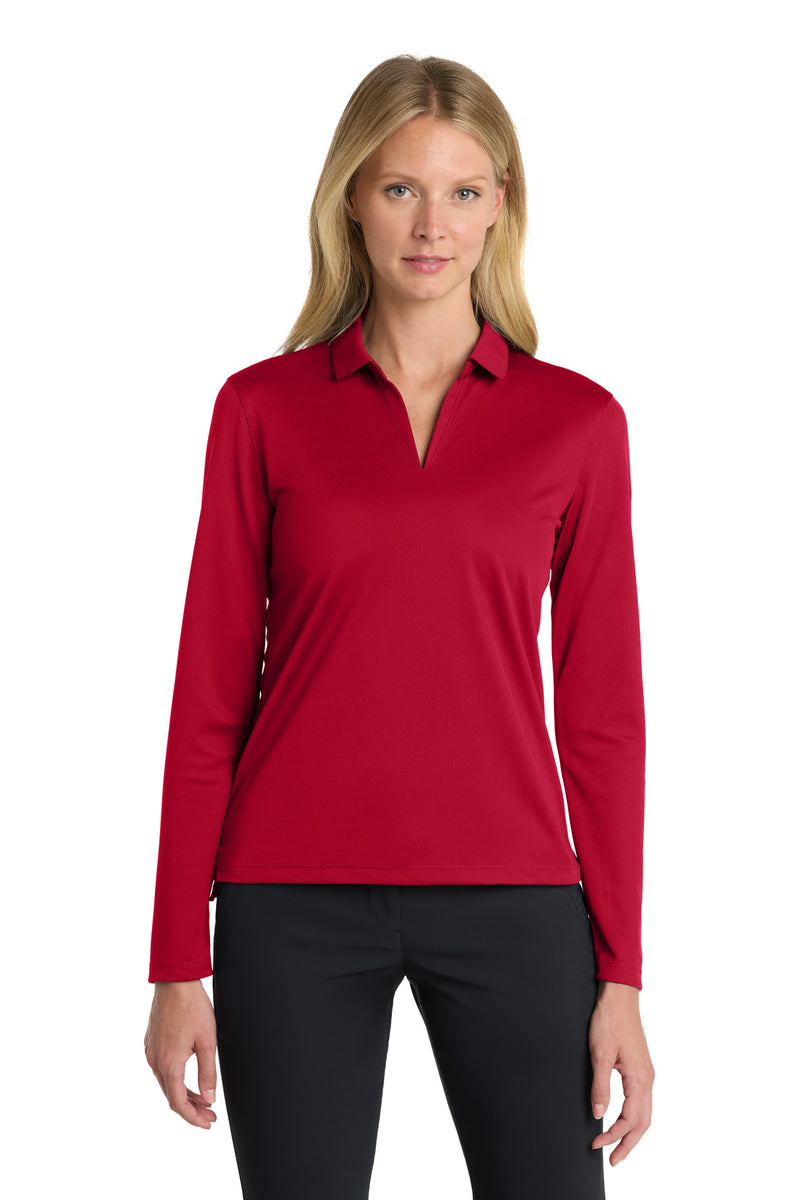 Load image into Gallery viewer, Nike Women&#39;s Dri-FIT Micro Pique 2.0 Long Sleeve Polo NKDC2105
