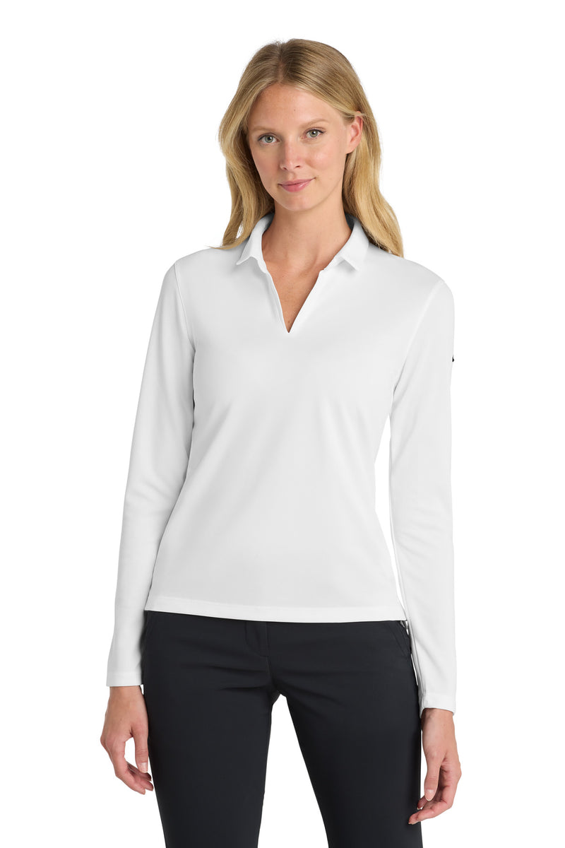 Load image into Gallery viewer, Nike Women&#39;s Dri-FIT Micro Pique 2.0 Long Sleeve Polo NKDC2105
