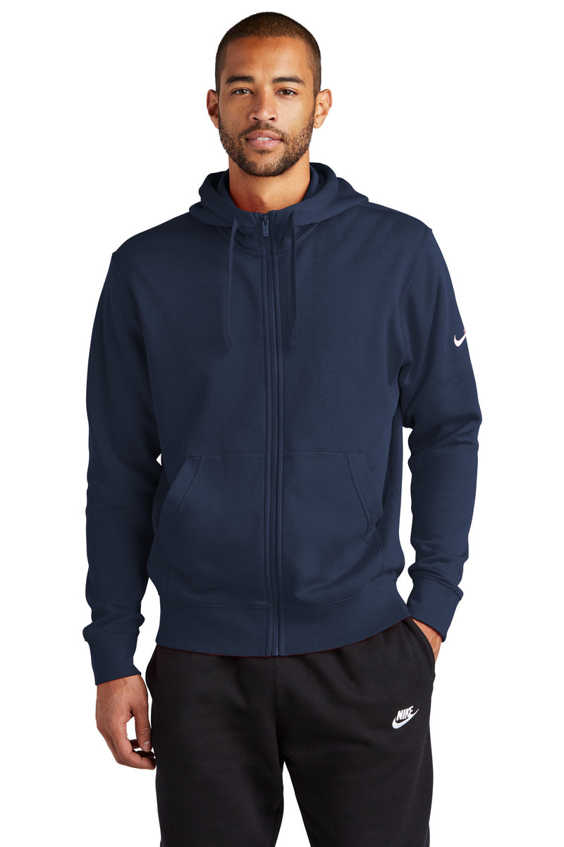 Load image into Gallery viewer, Nike Club Fleece Sleeve Swoosh Full-Zip Hoodie NKDR1513
