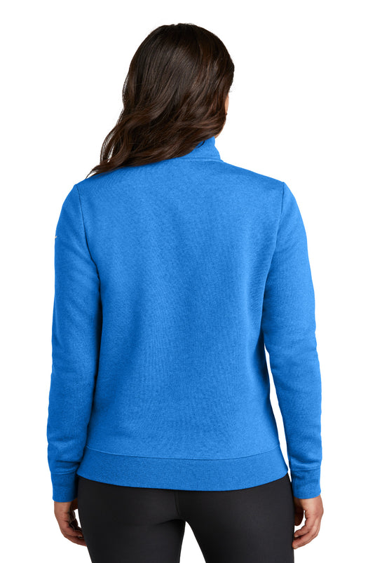 Nike Women's Club Fleece Sleeve Swoosh 1/2-Zip NKDX6720