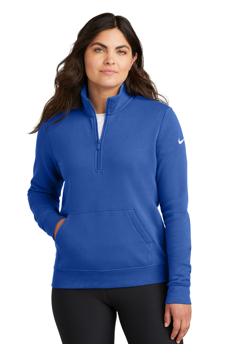 Load image into Gallery viewer, Nike Women&#39;s Club Fleece Sleeve Swoosh 1/2-Zip NKDX6720
