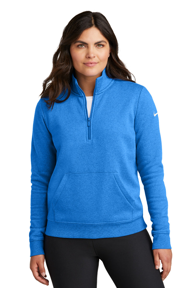 Load image into Gallery viewer, Nike Women&#39;s Club Fleece Sleeve Swoosh 1/2-Zip NKDX6720
