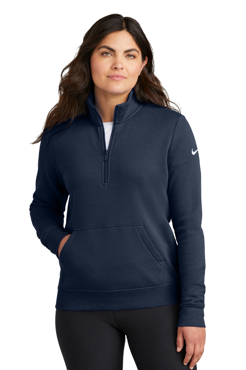 Load image into Gallery viewer, Nike Women&#39;s Club Fleece Sleeve Swoosh 1/2-Zip NKDX6720
