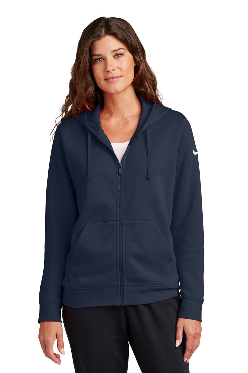 Load image into Gallery viewer, Nike Women&#39;s Club Fleece Sleeve Swoosh Full-Zip Hoodie NKFD9890
