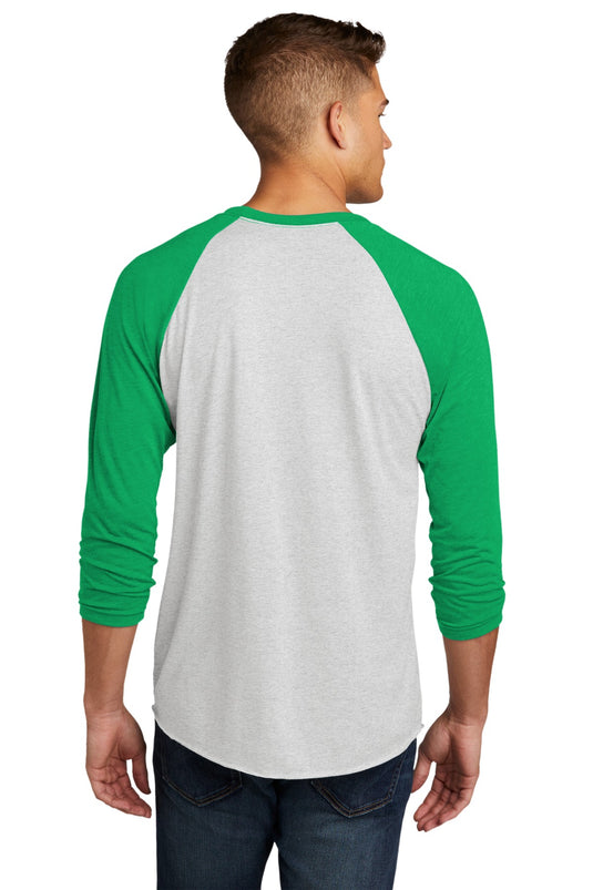 Next Level Apparel   Adult Tri-Blend 3/4-Sleeve Raglan Tee. NL6051
