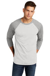 Next Level Apparel   Adult Tri-Blend 3/4-Sleeve Raglan Tee. NL6051