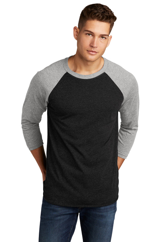 Next Level Apparel   Adult Tri-Blend 3/4-Sleeve Raglan Tee. NL6051