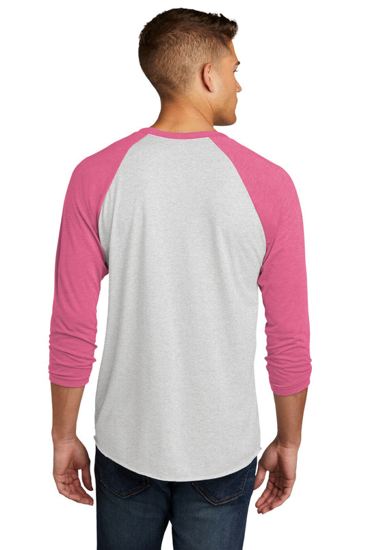 Next Level Apparel   Adult Tri-Blend 3/4-Sleeve Raglan Tee. NL6051
