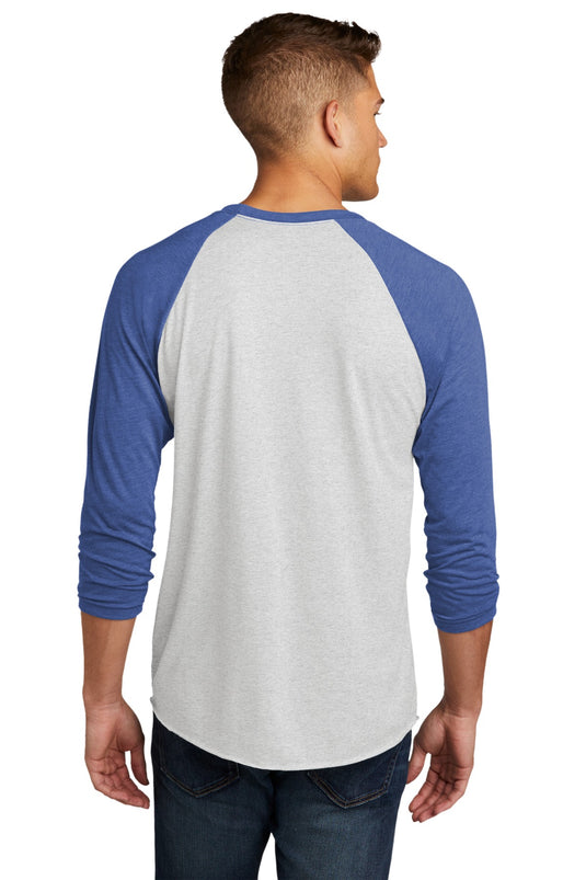 Next Level Apparel   Adult Tri-Blend 3/4-Sleeve Raglan Tee. NL6051